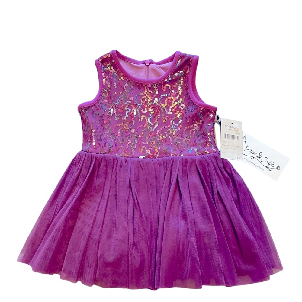 Pippa & Julie | Plum Sparkle Dress